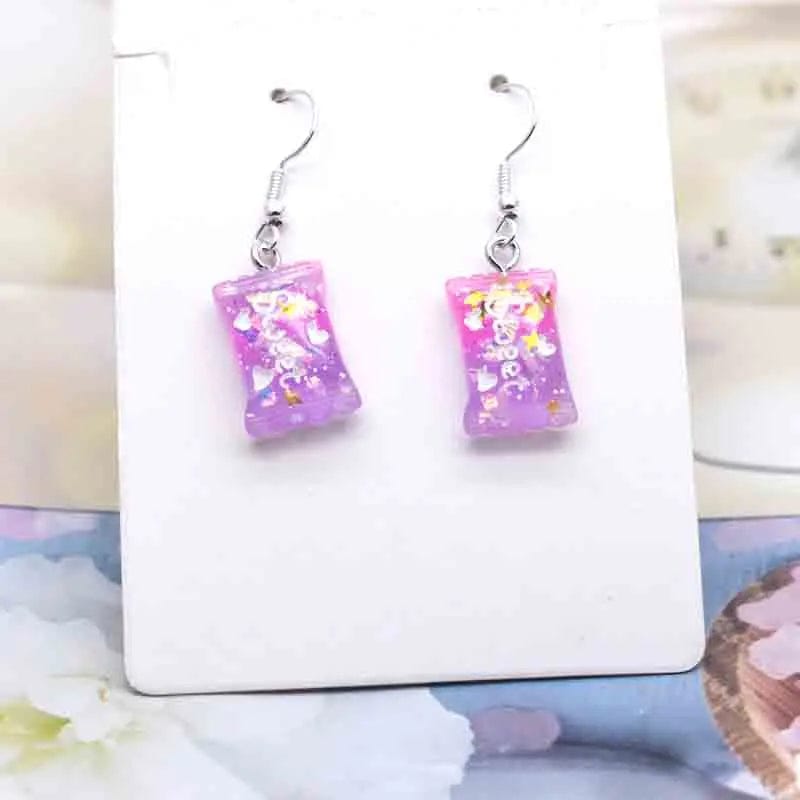 Eleganza Italiana Earring For Women Resin Handmade Cute Animals Ice Cream Drinks Candy Fruits Pissa Drop Earrings Funny Gift Streetwear high fashion shein amazon temu target Walmart online