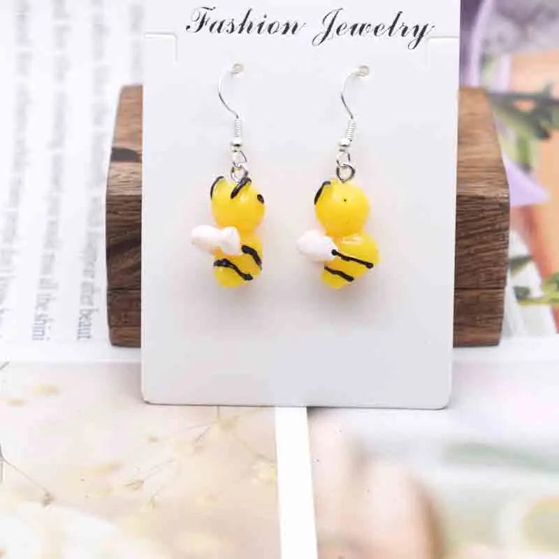 Eleganza Italiana Earring For Women Resin Handmade Cute Animals Ice Cream Drinks Candy Fruits Pissa Drop Earrings Funny Gift Streetwear high fashion shein amazon temu target Walmart online