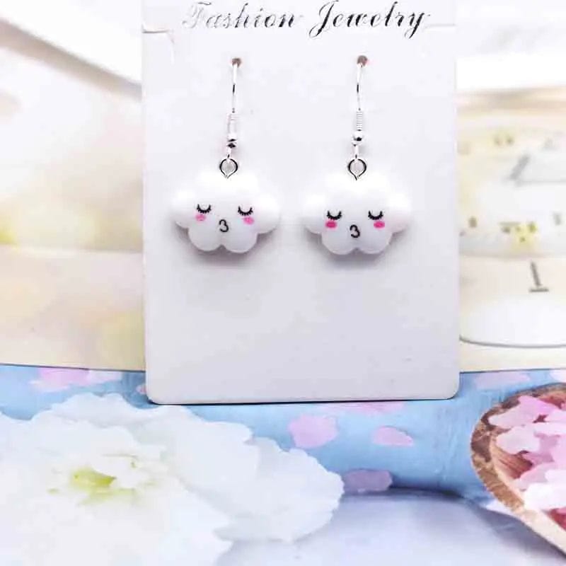 Eleganza Italiana Earring For Women Resin Handmade Cute Animals Ice Cream Drinks Candy Fruits Pissa Drop Earrings Funny Gift Streetwear high fashion shein amazon temu target Walmart online