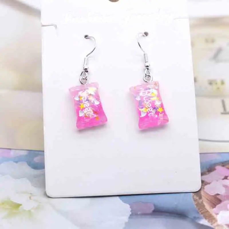 Eleganza Italiana Earring For Women Resin Handmade Cute Animals Ice Cream Drinks Candy Fruits Pissa Drop Earrings Funny Gift Streetwear high fashion shein amazon temu target Walmart online