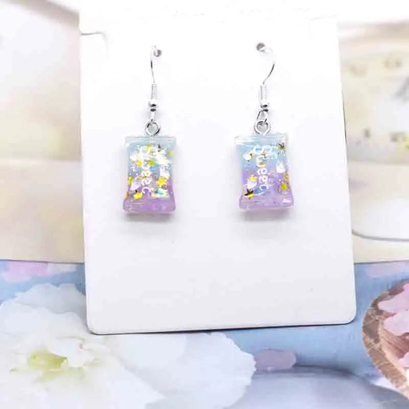 Eleganza Italiana Earring For Women Resin Handmade Cute Animals Ice Cream Drinks Candy Fruits Pissa Drop Earrings Funny Gift Streetwear high fashion shein amazon temu target Walmart online