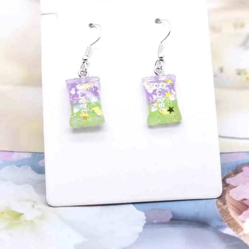 Eleganza Italiana Earring For Women Resin Handmade Cute Animals Ice Cream Drinks Candy Fruits Pissa Drop Earrings Funny Gift Streetwear high fashion shein amazon temu target Walmart online