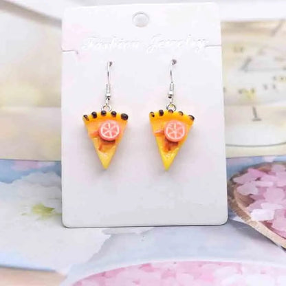 Eleganza Italiana Earring For Women Resin Handmade Cute Animals Ice Cream Drinks Candy Fruits Pissa Drop Earrings Funny Gift Streetwear high fashion shein amazon temu target Walmart online