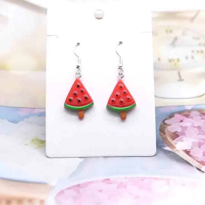 Eleganza Italiana Earring For Women Resin Handmade Cute Animals Ice Cream Drinks Candy Fruits Pissa Drop Earrings Funny Gift Streetwear high fashion shein amazon temu target Walmart online