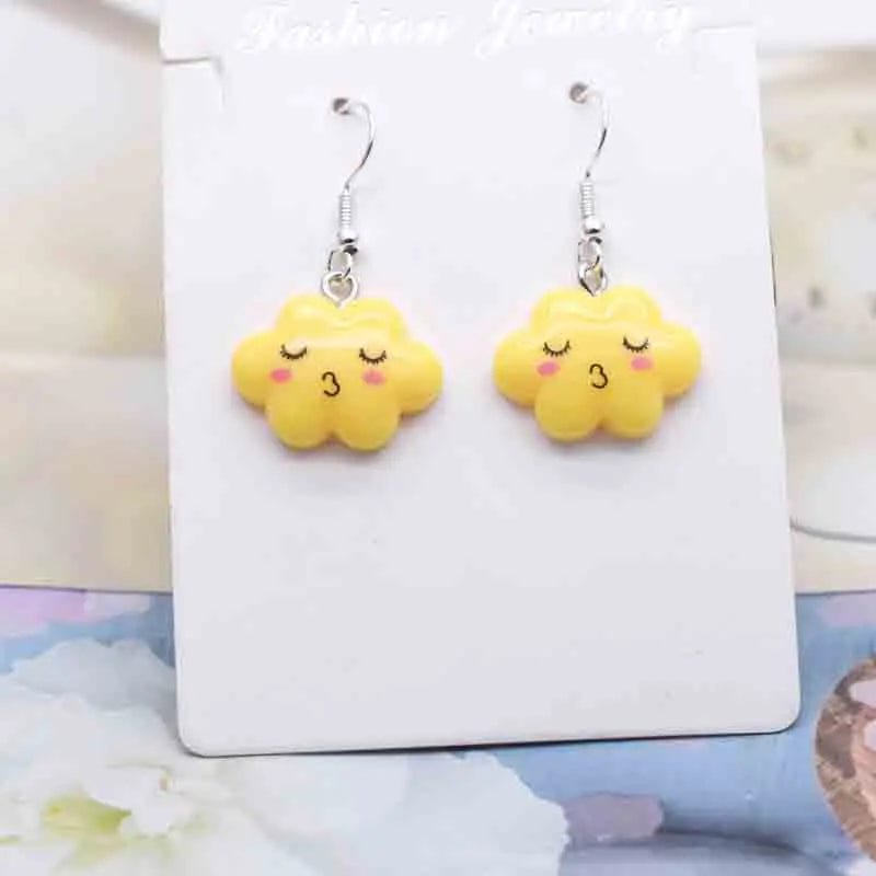 Eleganza Italiana Earring For Women Resin Handmade Cute Animals Ice Cream Drinks Candy Fruits Pissa Drop Earrings Funny Gift Streetwear high fashion shein amazon temu target Walmart online