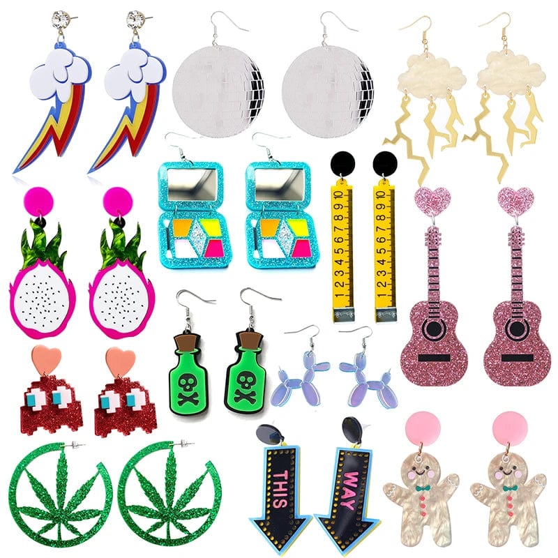 Eleganza Italiana Earrings For Women Fashion Charm Eardrop Hip Hop Girls Cute Sweet Exaggeration Special Creativity Tape Fruit Lightning Angel Streetwear high fashion shein amazon temu target Walmart online