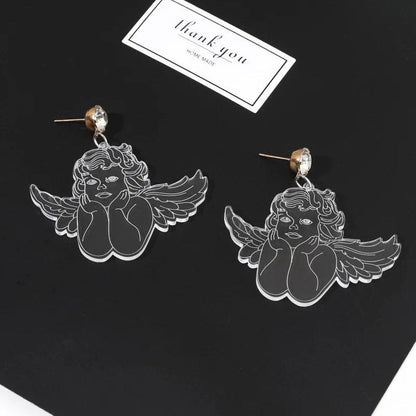 Eleganza Italiana Earrings For Women Fashion Charm Eardrop Hip Hop Girls Cute Sweet Exaggeration Special Creativity Tape Fruit Lightning Angel Streetwear high fashion shein amazon temu target Walmart online