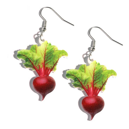 Eleganza Italiana Earrings For Women Girls Hip Hop Cute Exaggeration Special Creativity Jewelry Fruit Strawberry Cherry Tomato Potato Mushroom Streetwear high fashion shein amazon temu target Walmart online