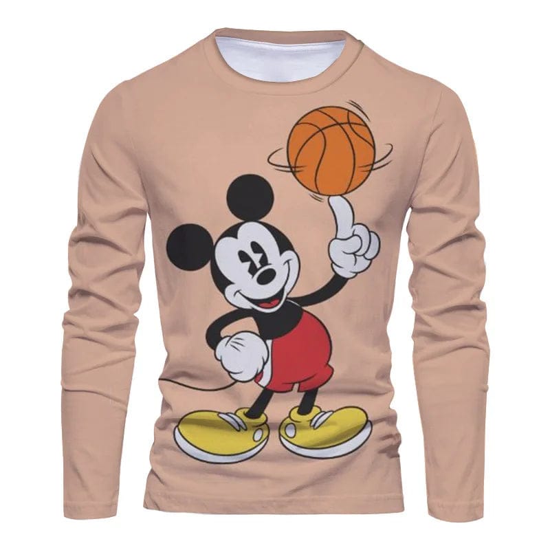 Eleganza Italiana Fall 2022 Disney Brand Stitch and Mickey Anime 3D Printed Y2K New Beach Party Casual Trend Men&