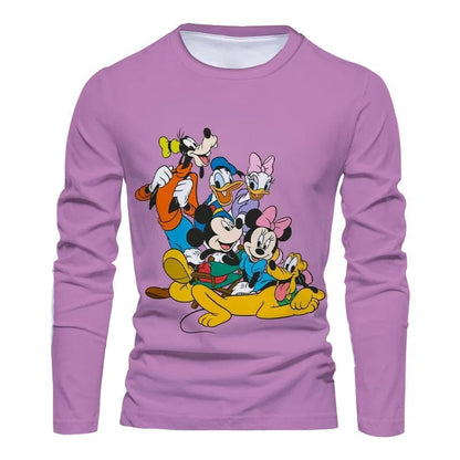 Eleganza Italiana Fall 2022 Disney Brand Stitch and Mickey Anime 3D Printed Y2K New Beach Party Casual Trend Men&