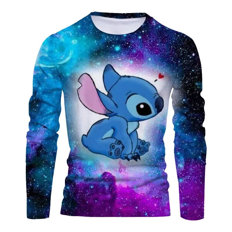 Eleganza Italiana Fall 2022 Disney Brand Stitch and Mickey Anime 3D Printed Y2K New Beach Party Casual Trend Men&