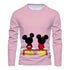 Eleganza Italiana Fall New Harajuku Streetwear Disney Brand Stitch and Mickey Anime Fashion Casual Trend Men&