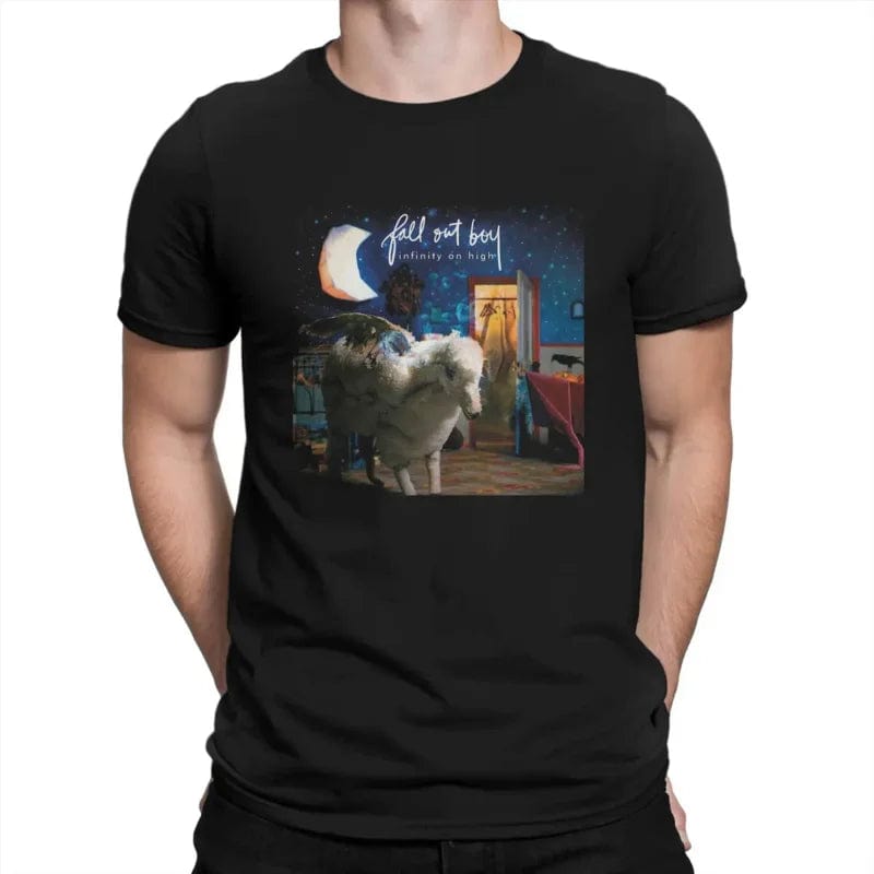 Eleganza Italiana Fall Out Boys Newest TShirt for Men Infinity On High Round Neck Basic T Shirt Hip Hop Birthday Gifts Streetwear Streetwear high fashion shein amazon temu target Walmart online