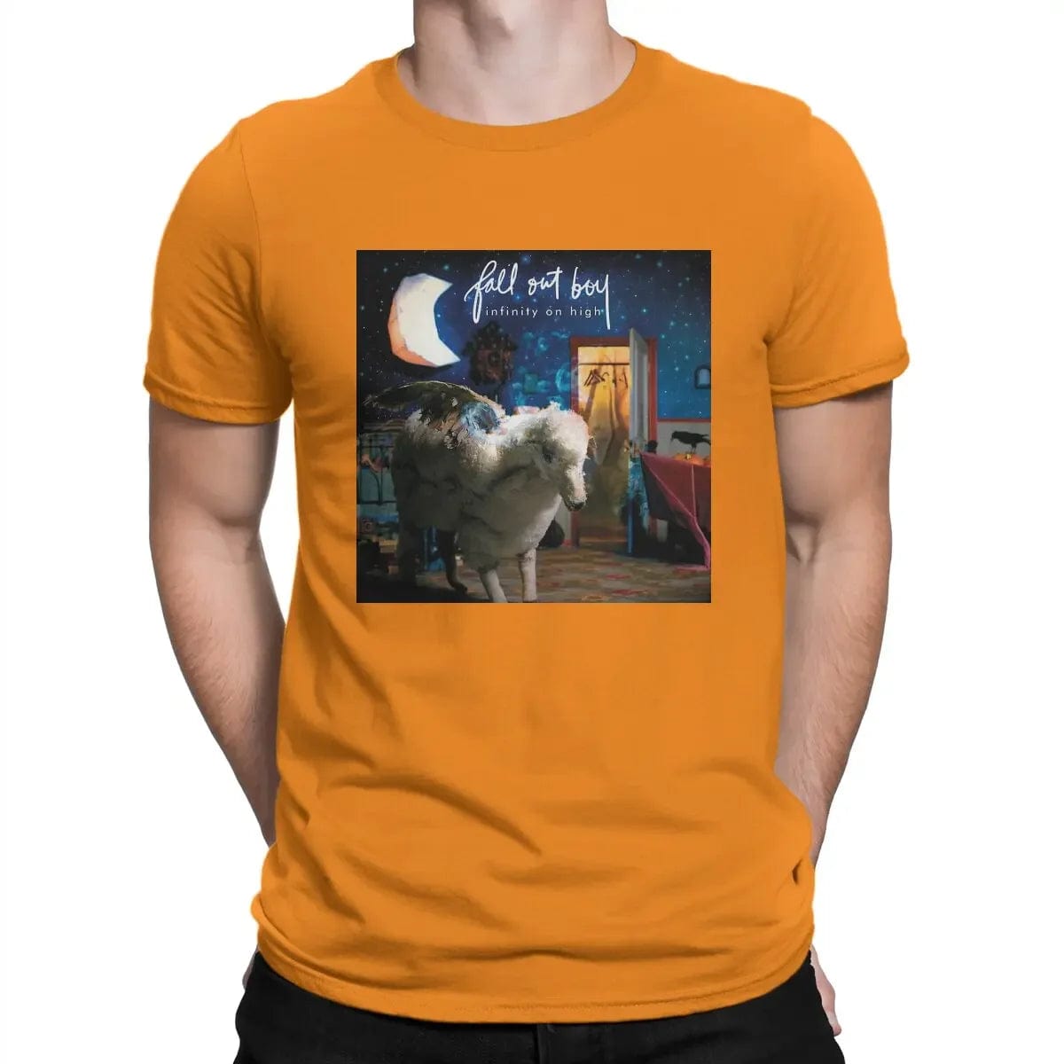 Eleganza Italiana Fall Out Boys Newest TShirt for Men Infinity On High Round Neck Basic T Shirt Hip Hop Birthday Gifts Streetwear Streetwear high fashion shein amazon temu target Walmart online