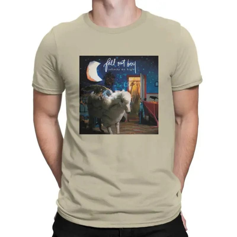 Eleganza Italiana Fall Out Boys Newest TShirt for Men Infinity On High Round Neck Basic T Shirt Hip Hop Birthday Gifts Streetwear Streetwear high fashion shein amazon temu target Walmart online