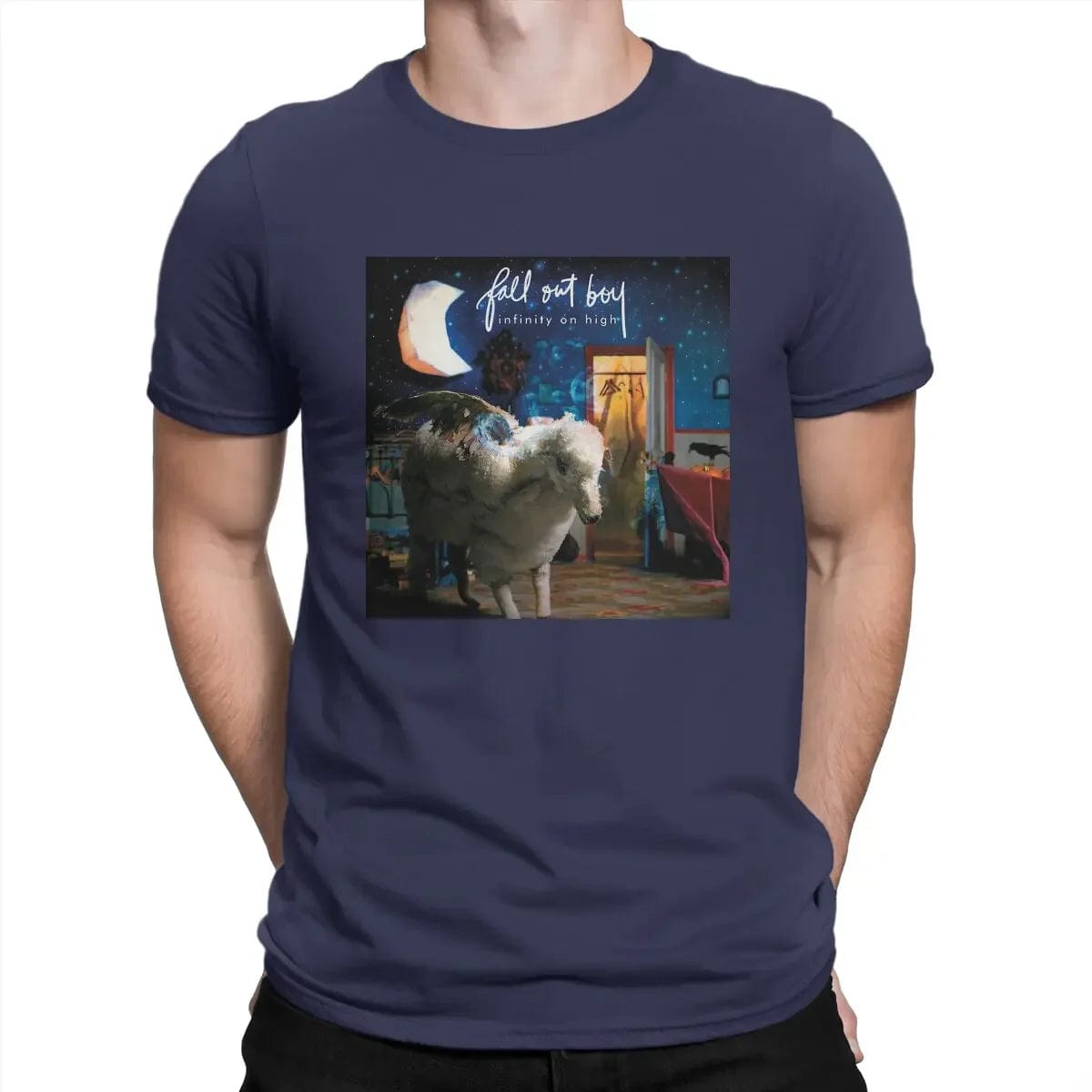 Eleganza Italiana Fall Out Boys Newest TShirt for Men Infinity On High Round Neck Basic T Shirt Hip Hop Birthday Gifts Streetwear Streetwear high fashion shein amazon temu target Walmart online