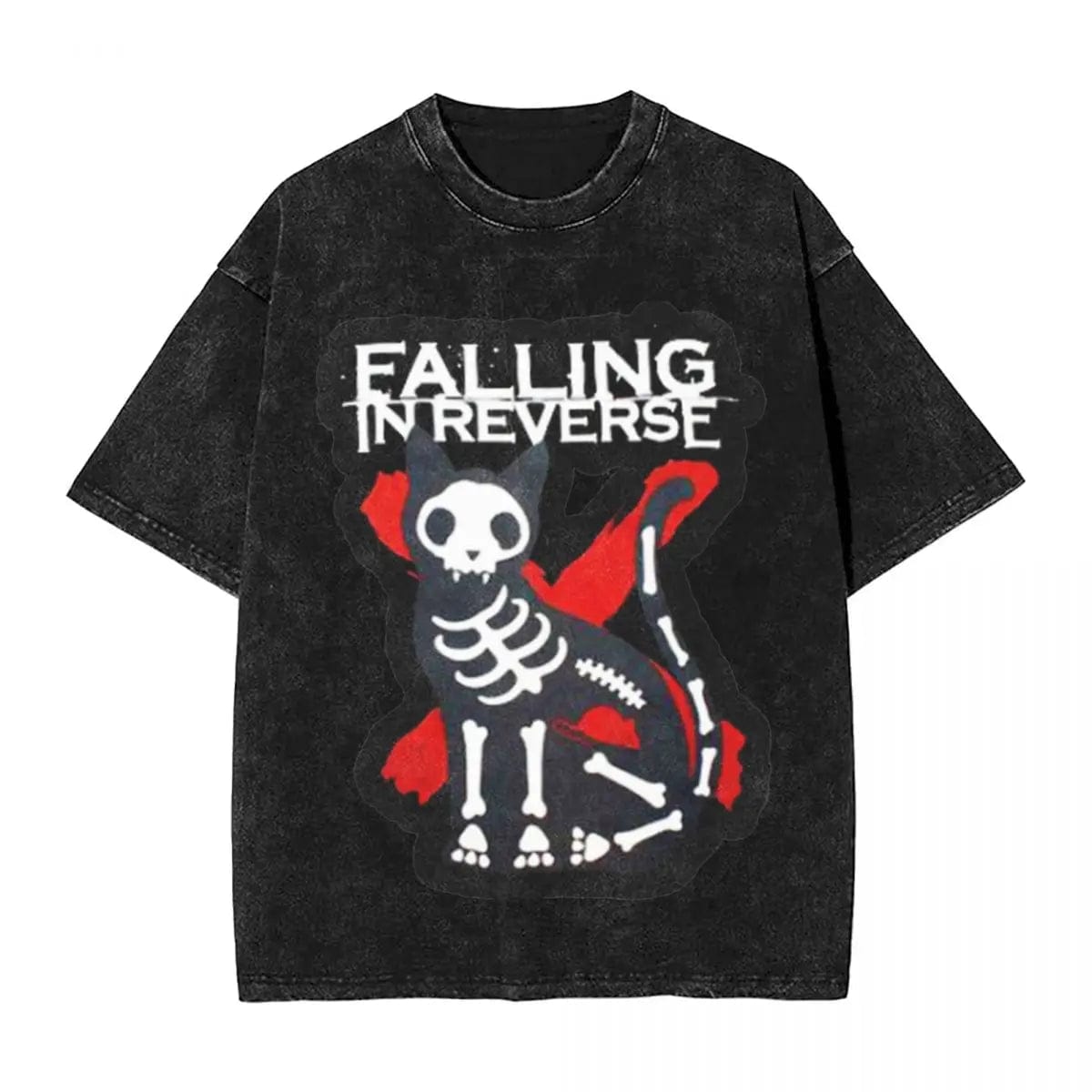 Eleganza Italiana Falling In Reverse Classic Washed T Shirt Mens Y2K Funny Cotton T Shirts Summer Crewneck Fashion Tee Shirt Custom Plus Size Tops Streetwear high fashion shein amazon temu target Walmart online