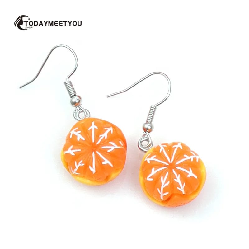 Eleganza Italiana Fashion Simple Acrylic Strawberry Orange Avocado Pendant Earrings Quality Drop Earrings for Girl Women Gift Lovely Fruit Jewelry Streetwear high fashion shein amazon temu target Walmart online