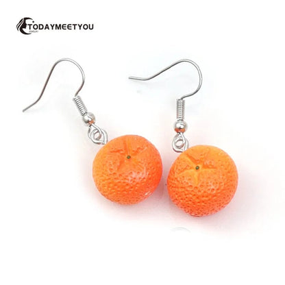 Eleganza Italiana Fashion Simple Acrylic Strawberry Orange Avocado Pendant Earrings Quality Drop Earrings for Girl Women Gift Lovely Fruit Jewelry Streetwear high fashion shein amazon temu target Walmart online