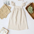 Eleganza Italiana Girls Cotton And Linen Strap Dress Summer New Style Children&