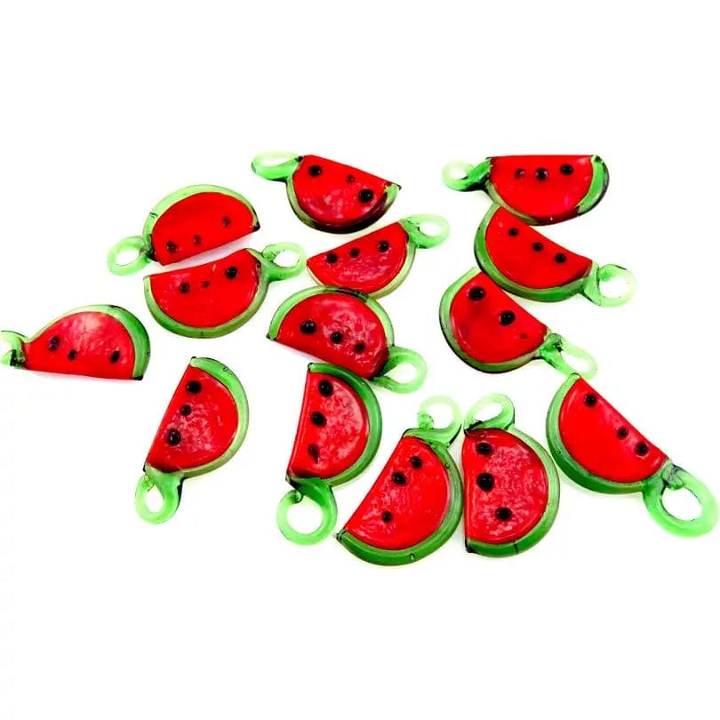 Eleganza Italiana GLOWCAT 4pcs 21893 Fruit Pear Shape Charm Pendant Glass Charms For Kids Earrings Necklace DIY Jewelry Making Supplies Streetwear high fashion shein amazon temu target Walmart online