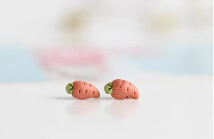 Eleganza Italiana hand made ceramic fruit earrings small fresh female Earrings Jewelry Wholesale 