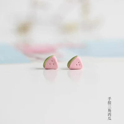 Eleganza Italiana hand made ceramic fruit earrings small fresh female Earrings Jewelry Wholesale 