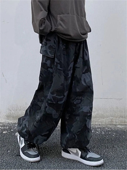 Eleganza Italiana Harajuku Cargo Baggy Pants Camouflage Women Streetwear Korean Fashion Hip Hop Japanese Style Casual Wide Leg Y2k Loose Trousers Streetwear high fashion shein amazon temu target Walmart online