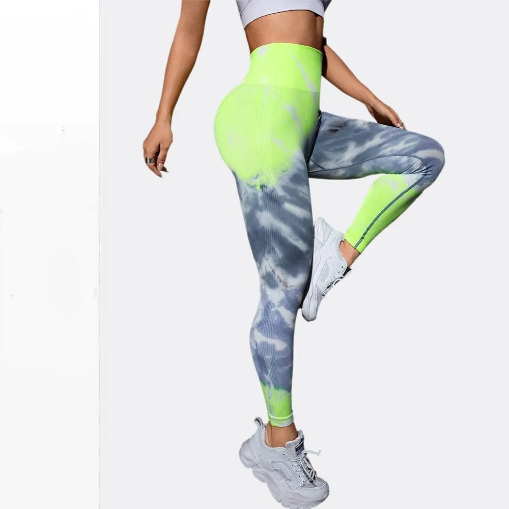 Eleganza Italiana High Waist Sports Leggings Printed Gym Tights Summer Woman Running Pants Booty Lifting Leggings Tie Dye Push Up Legging Streetwear high fashion shein amazon temu target Walmart online