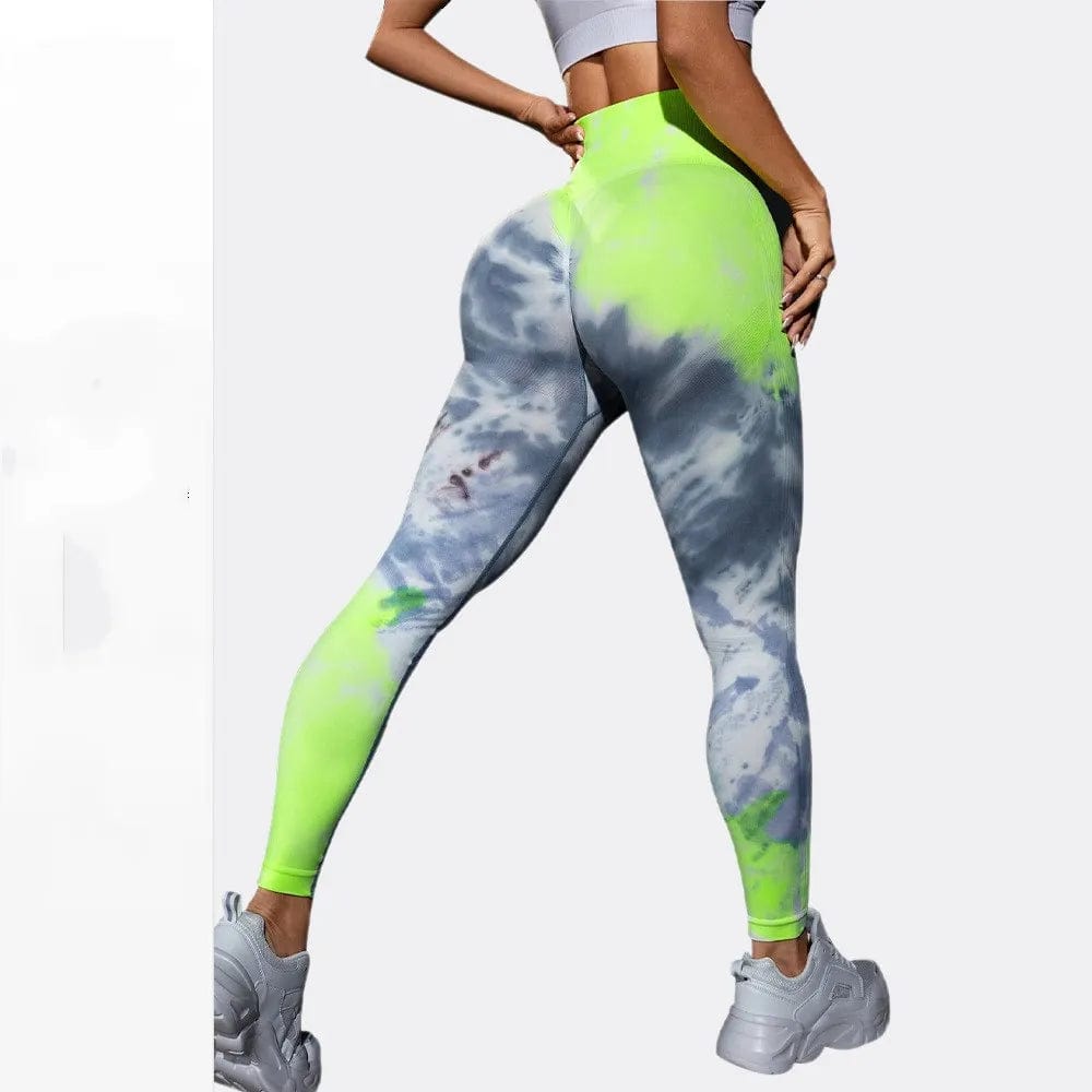 Eleganza Italiana High Waist Sports Leggings Printed Gym Tights Summer Woman Running Pants Booty Lifting Leggings Tie Dye Push Up Legging Streetwear high fashion shein amazon temu target Walmart online