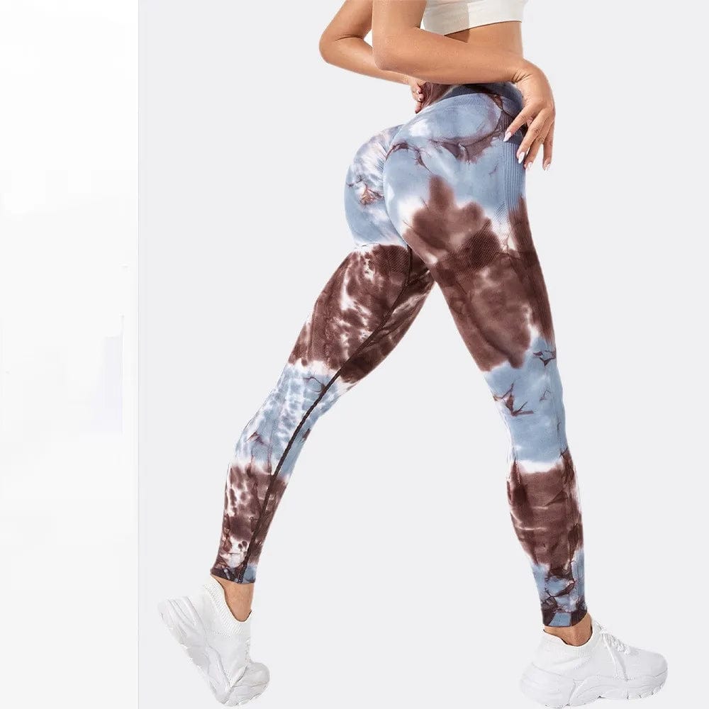 Eleganza Italiana High Waist Sports Leggings Printed Gym Tights Summer Woman Running Pants Booty Lifting Leggings Tie Dye Push Up Legging Streetwear high fashion shein amazon temu target Walmart online