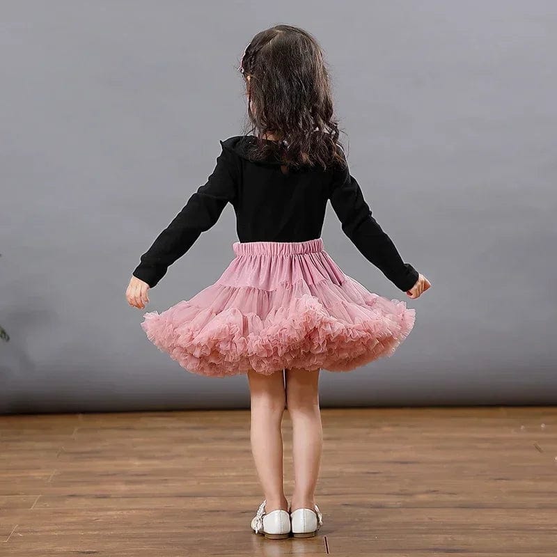 Eleganza Italiana HOT Girls Tutu Skirts Solid Fluffy Tulle Princess Ball Gown Pettiskirt Kids Ballet Party Performance Dress for Children PP001 Streetwear high fashion shein amazon temu target Walmart online