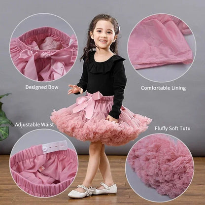 Eleganza Italiana HOT Girls Tutu Skirts Solid Fluffy Tulle Princess Ball Gown Pettiskirt Kids Ballet Party Performance Dress for Children PP001 Streetwear high fashion shein amazon temu target Walmart online