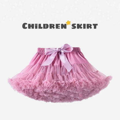 Eleganza Italiana HOT Girls Tutu Skirts Solid Fluffy Tulle Princess Ball Gown Pettiskirt Kids Ballet Party Performance Dress for Children PP001 Streetwear high fashion shein amazon temu target Walmart online