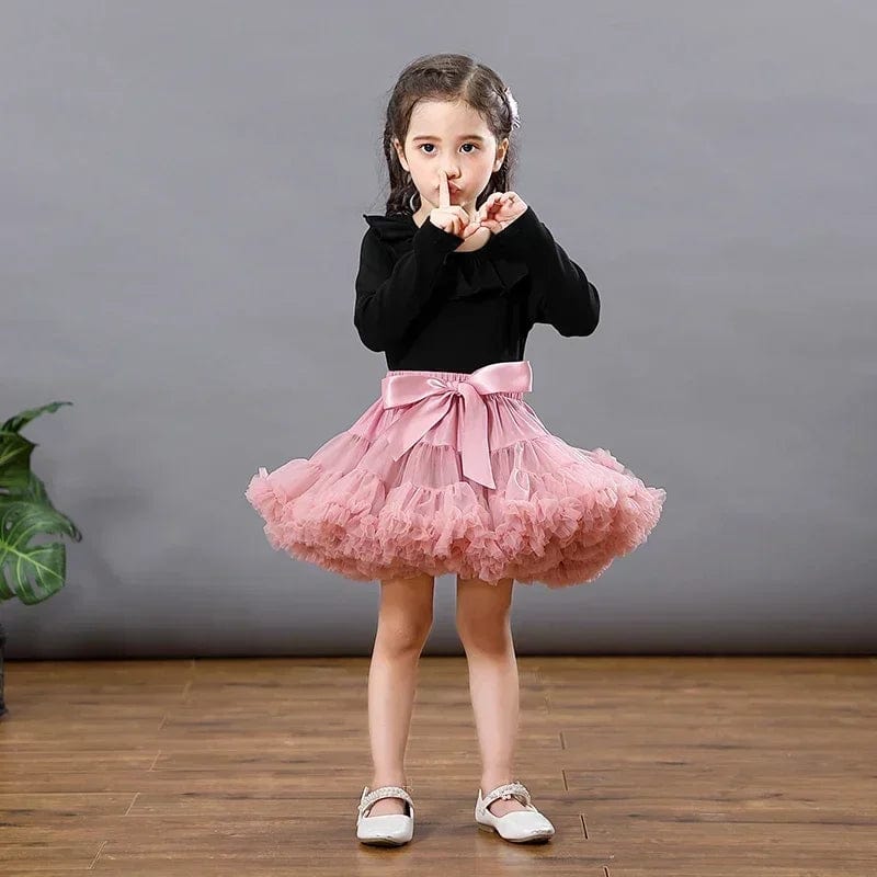 Eleganza Italiana HOT Girls Tutu Skirts Solid Fluffy Tulle Princess Ball Gown Pettiskirt Kids Ballet Party Performance Dress for Children PP001 Streetwear high fashion shein amazon temu target Walmart online