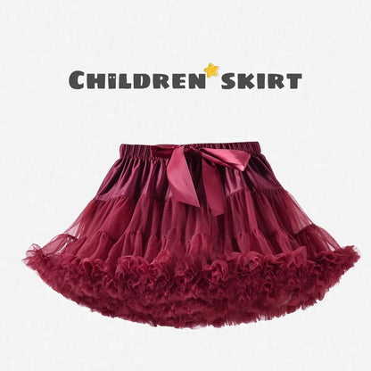 Eleganza Italiana HOT Girls Tutu Skirts Solid Fluffy Tulle Princess Ball Gown Pettiskirt Kids Ballet Party Performance Dress for Children PP001 Streetwear high fashion shein amazon temu target Walmart online