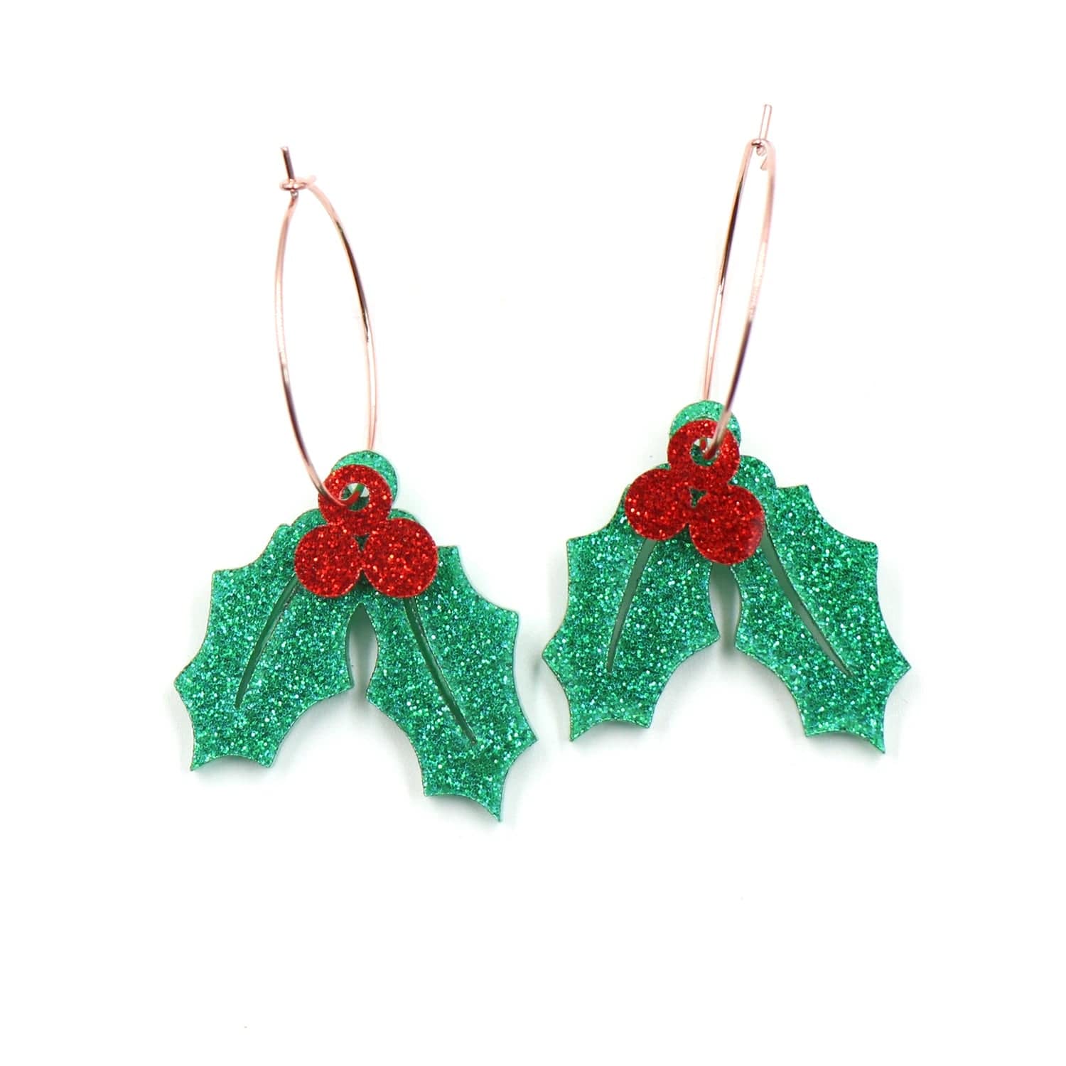 Eleganza Italiana Hot sale CN Hoop Christmas fruit  Acrylic Trendy christmas earrings Jewelry for women Streetwear high fashion shein amazon temu target Walmart online