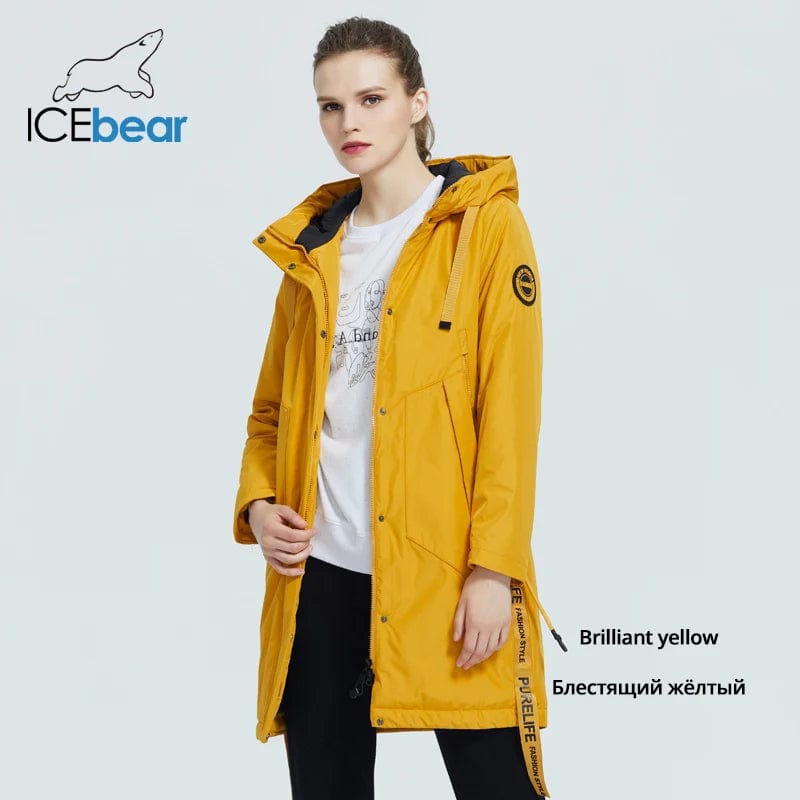 Eleganza Italiana ICEbear 2023 Women fall jacket Female coat with a hood casual wear quality parka brand clothing GWC20035I Streetwear high fashion shein amazon temu target Walmart online