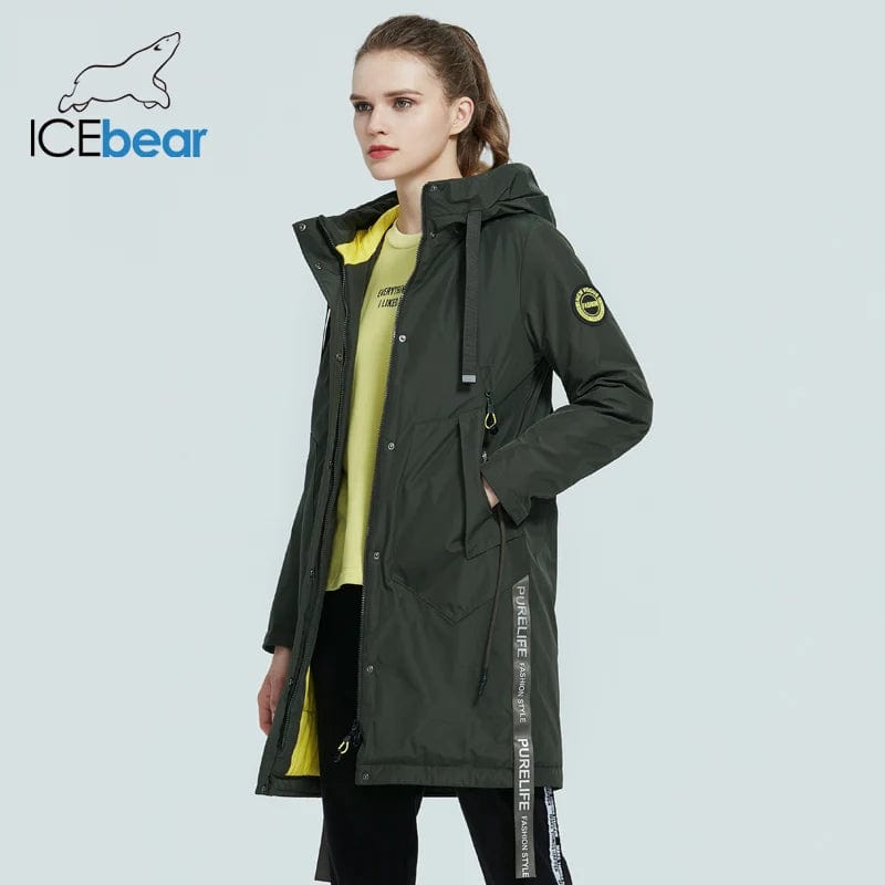 Eleganza Italiana ICEbear 2023 Women fall jacket Female coat with a hood casual wear quality parka brand clothing GWC20035I Streetwear high fashion shein amazon temu target Walmart online