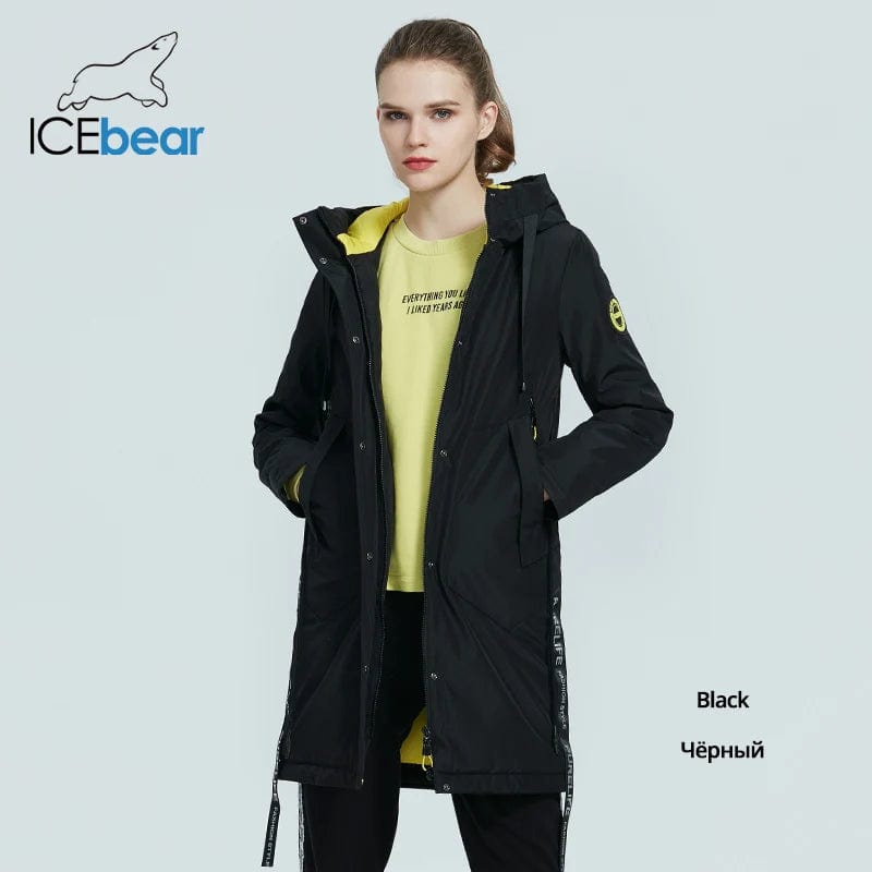 Eleganza Italiana ICEbear 2023 Women fall jacket Female coat with a hood casual wear quality parka brand clothing GWC20035I Streetwear high fashion shein amazon temu target Walmart online