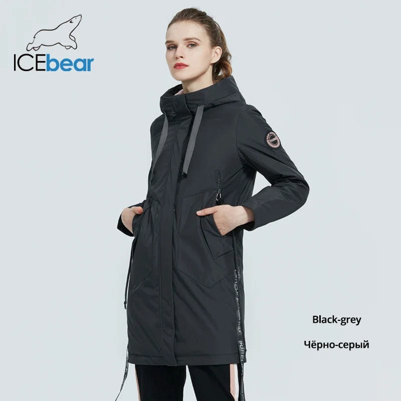 Eleganza Italiana ICEbear 2023 Women fall jacket Female coat with a hood casual wear quality parka brand clothing GWC20035I Streetwear high fashion shein amazon temu target Walmart online