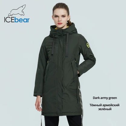 Eleganza Italiana ICEbear 2023 Women fall jacket Female coat with a hood casual wear quality parka brand clothing GWC20035I Streetwear high fashion shein amazon temu target Walmart online