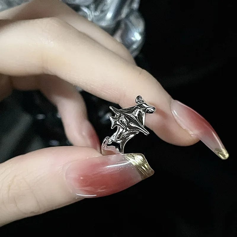 Eleganza Italiana Irregular Black Cross Star Animal Spider Aesthetic Rings For Women Y2K EMO Gothic Ring Grunge Halloween Rave Jewelry Accessories Streetwear high fashion shein amazon temu target Walmart online