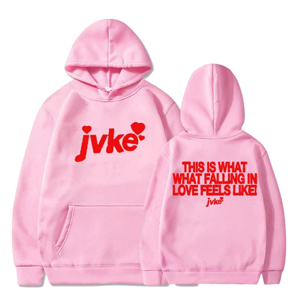 Eleganza Italiana JVKE Falling in Love Hoodie Fashion Long Sleeve Streetwear Women Men Hooded Sweatshirt 2023 Hip Hop Clothes Streetwear high fashion shein amazon temu target Walmart online