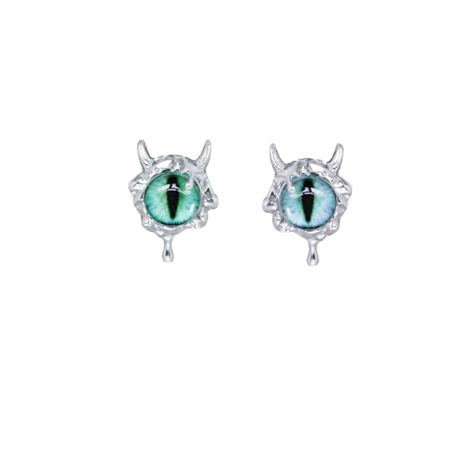 Eleganza Italiana Kiss Jewelry Cute Cartoon Monster Eyes Star Earrings Set for Women Goth Y2K Accessories Asymmetric Blue Opal Stud Earring Gift Streetwear high fashion shein amazon temu target Walmart online