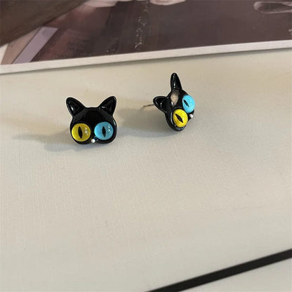 Eleganza Italiana Kiss Jewelry Cute Goth Monster Eyes Piercing Stud Earrings Women New Korean Fashion Y2K Sweet Different Car Eyes Earring Brincos Streetwear high fashion shein amazon temu target Walmart online