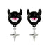 Eleganza Italiana Kiss Jewelry Punk Black White Funny Cute Monster Opal Eyes Earrings Women Y2K C-Shape Round Cartoon Heart Stud Earring Gifts Streetwear high fashion shein amazon temu target Walmart online