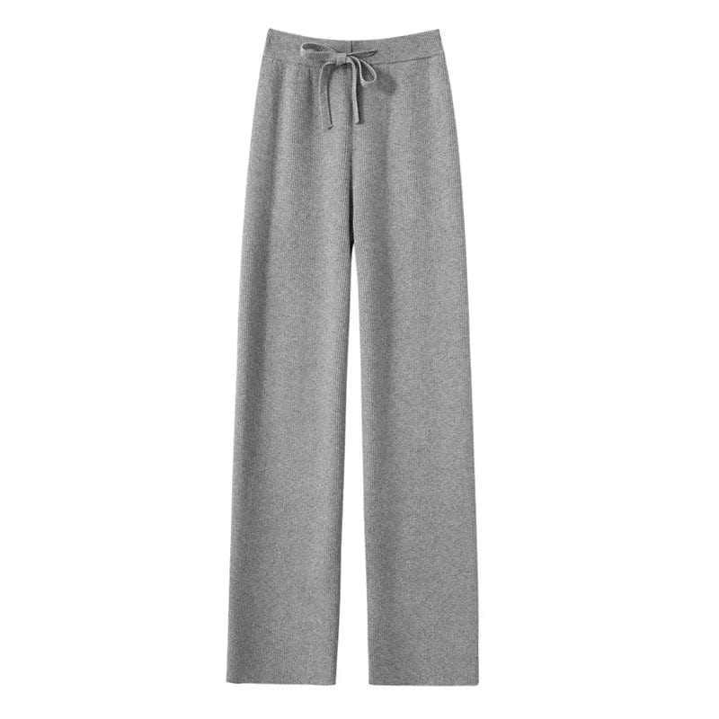 Eleganza Italiana Knitted Wide Leg Pants Women Fall Winter 2024 New Thicken Warm High Waisted Casual  Baggy Y2k Straight Trousers LJ177 Streetwear high fashion shein amazon temu target Walmart online