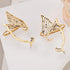 Eleganza Italiana Korean Hollow Butterfly Fairy Wing Stud Earrings For Women Girl Ear Cuff Hanging One Piece Earring Pendientes Mujer Jewelry Gift Streetwear high fashion shein amazon temu target Walmart online