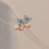 Eleganza Italiana Korean Sweet Pink Bow Earrings for Women Girls 2023 Fashion Design Personality Mirror Butterfly Earrings Spring Summer Jewelry Streetwear high fashion shein amazon temu target Walmart online